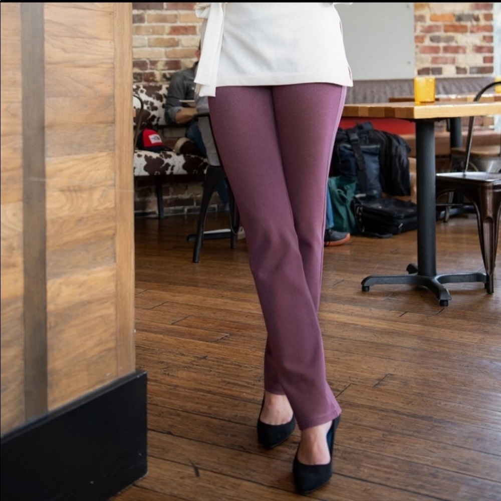 BETABRAND- Dress Pant Yoga Pant Straight Leg Two Pocket Business Casual Comfort